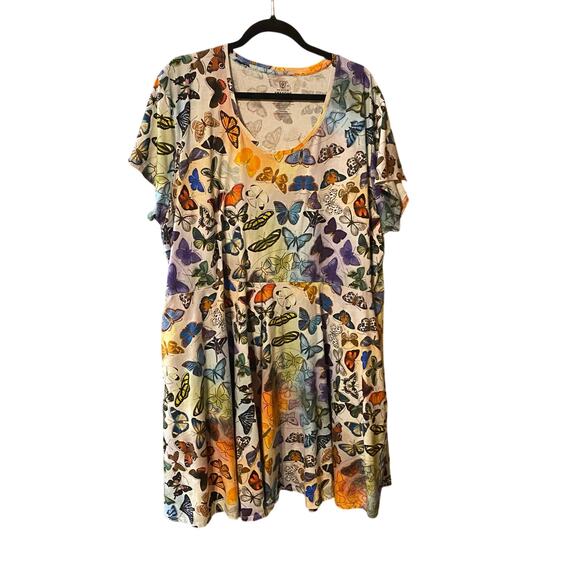 Princess Awesome Butterfly Dress 32-34 100% Cotton Science Pockets plus size - Picture 1 of 8